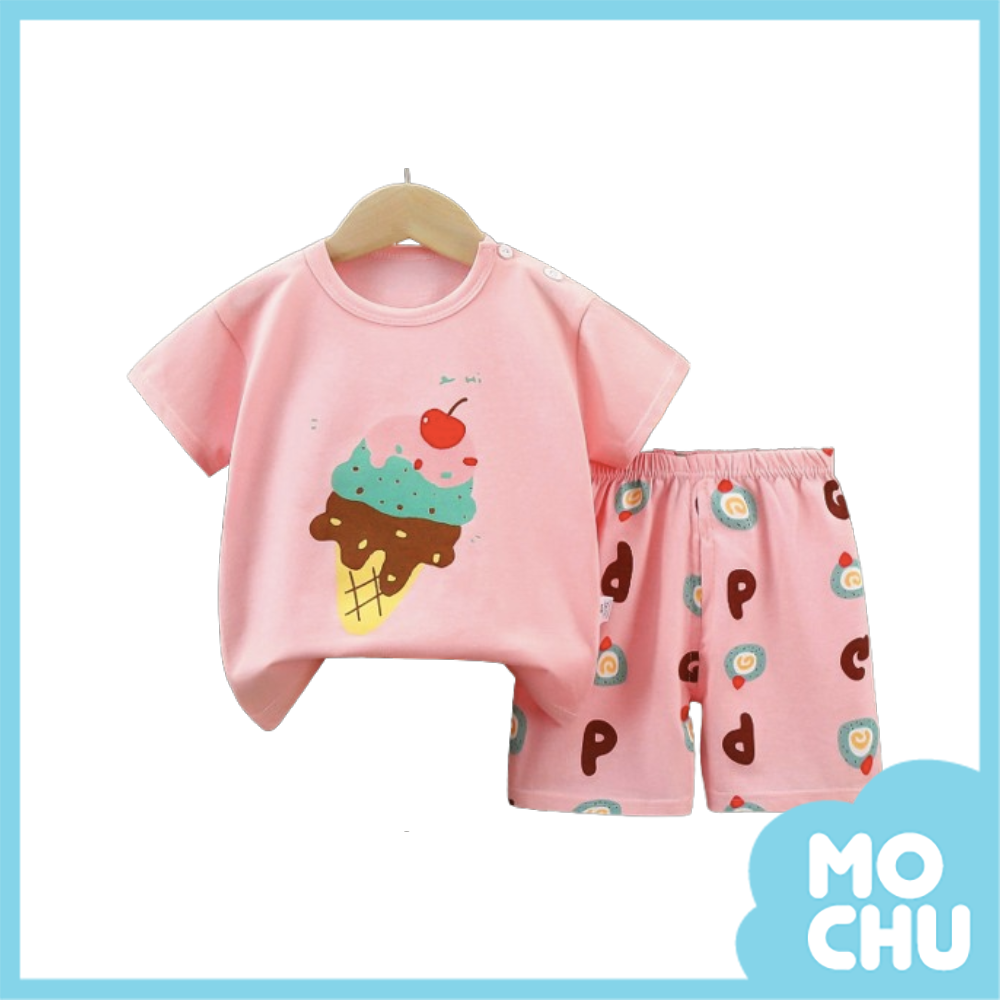 冰淇淋甜筒短袖套裝