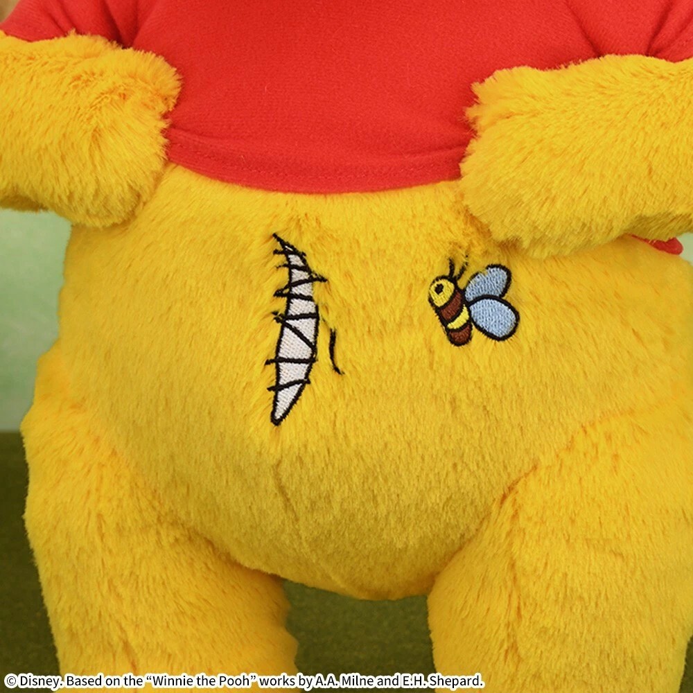 【現貨】迪士尼 小熊維尼 肚子縫線絨毛玩偶 娃娃40cm