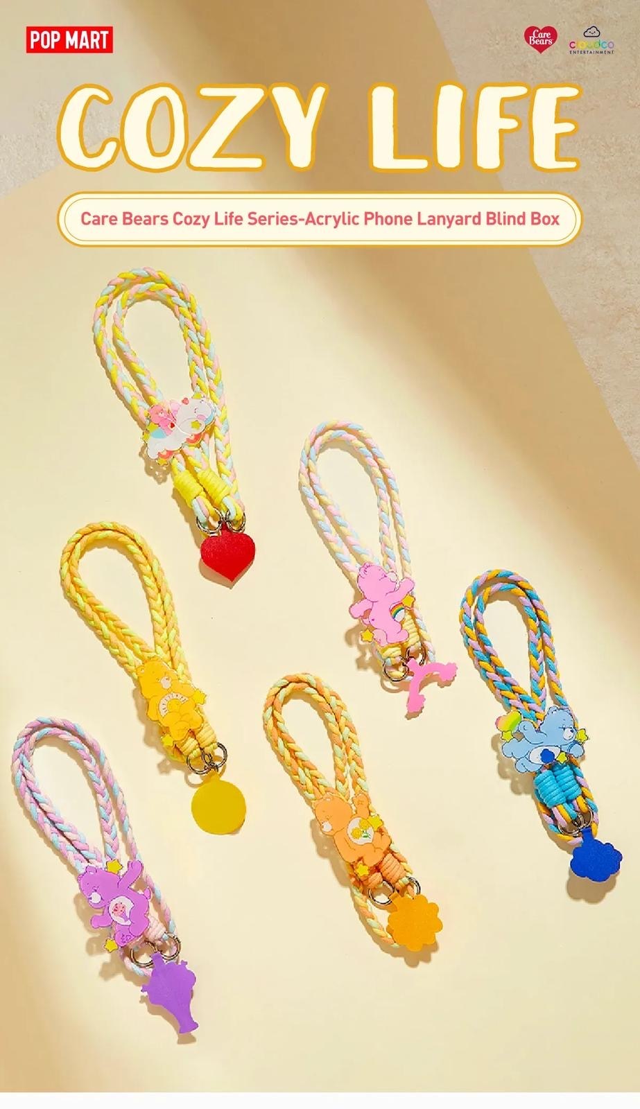 POPMART Care Bears Cozy Life系列-亞克力手機掛繩盲盒