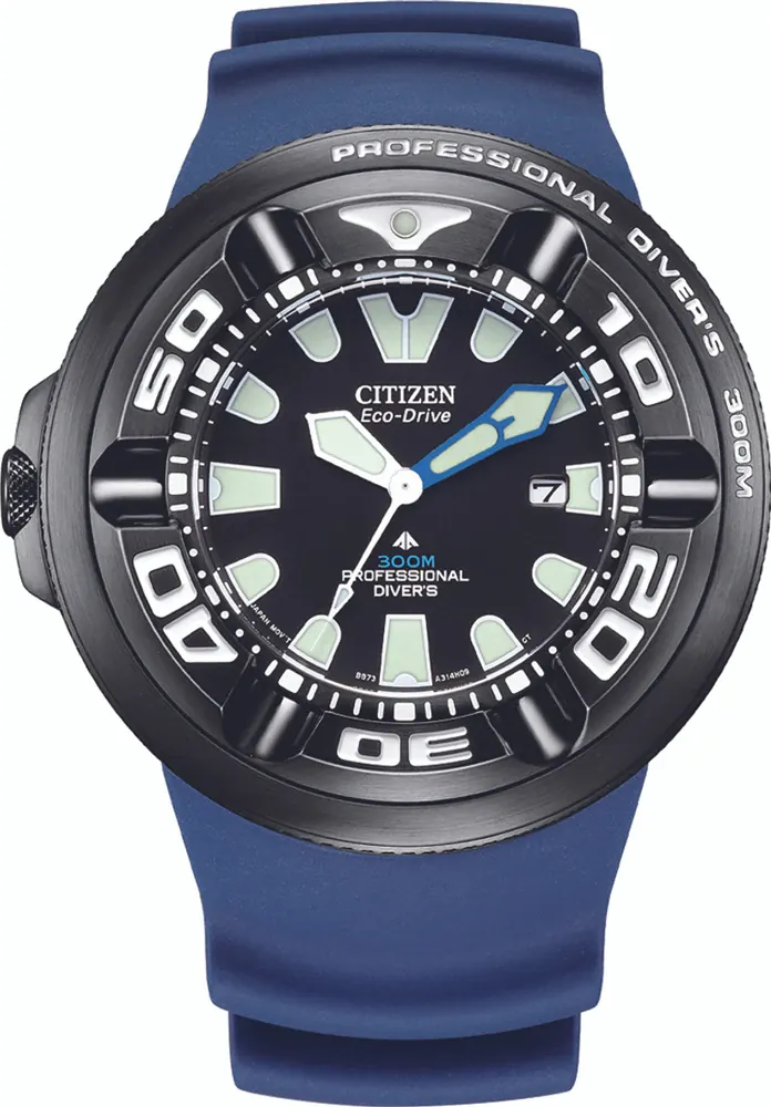 萬年鐘錶 - Citizen 星辰錶 PROMASTER 煙灰缸光動能300米潛水錶  BJ8055-04E  錶徑48.2 MM