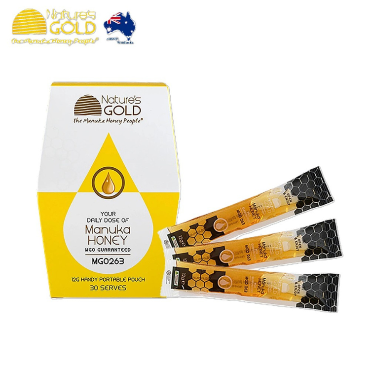 Nature’s Gold｜麥蘆卡蜂蜜便攜裝｜MGO263｜盒裝30入