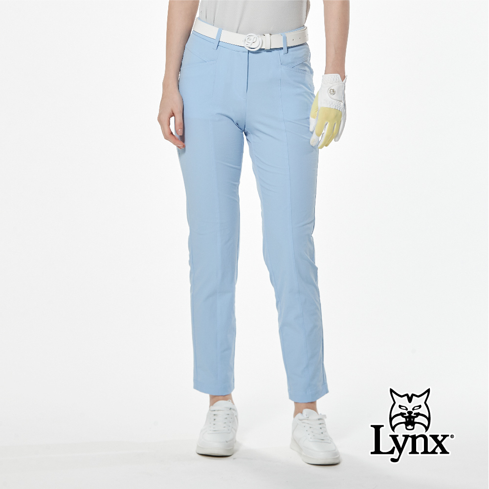 首爾高桿風格！品牌膠標印花造型袋口設計窄管九分褲