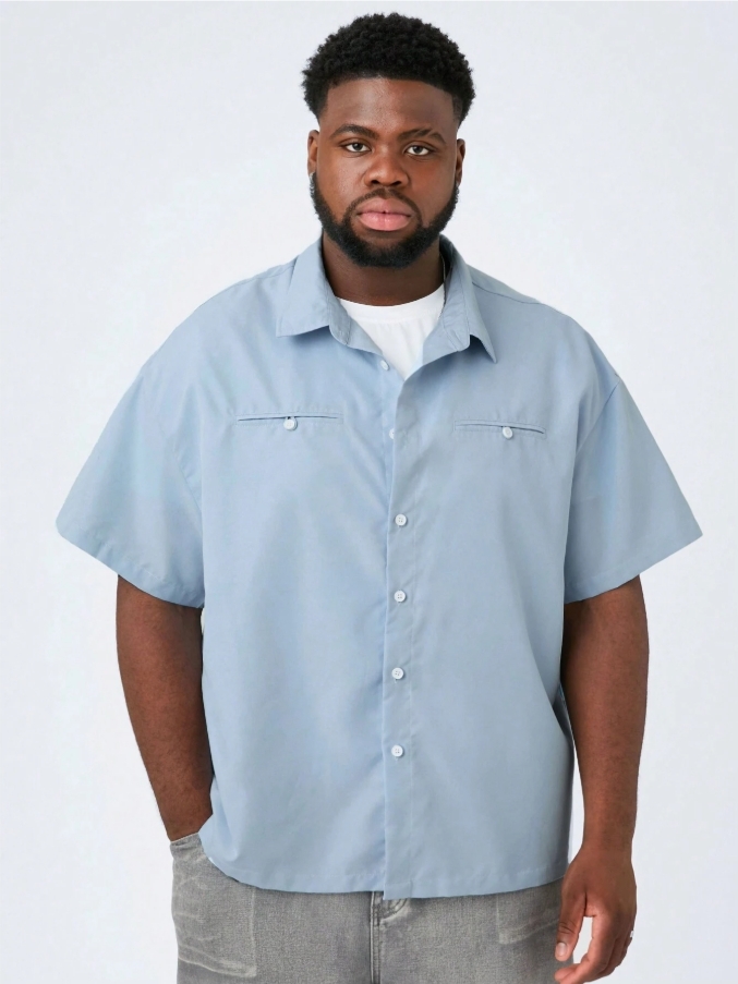 KADMAX大尺碼-春夏短袖襯衫〈KSMS2547〉