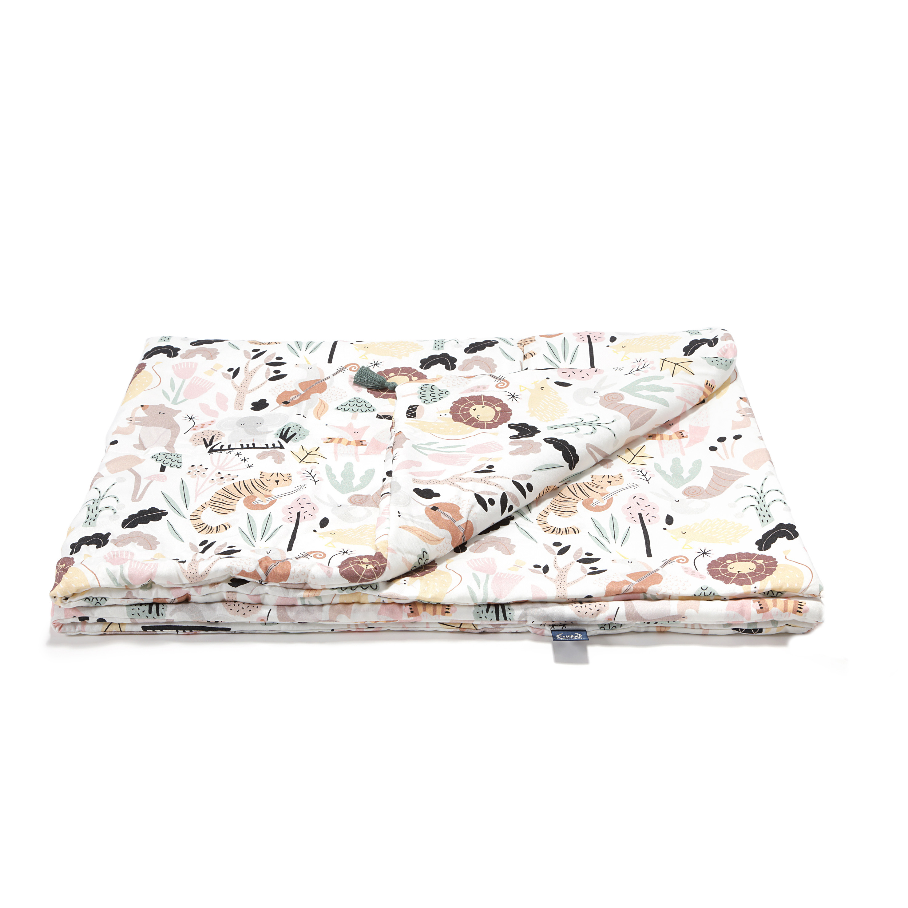 La Millou波蘭 竹纖涼感被(140x110cm)｜抗菌被｜無流蘇簡約質感｜動物交響樂