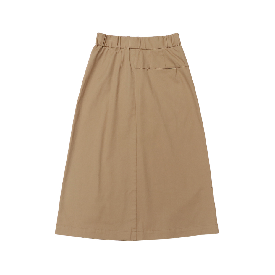 女款-CASUAL斜紋工裝長裙-卡其（CW-B205-780）