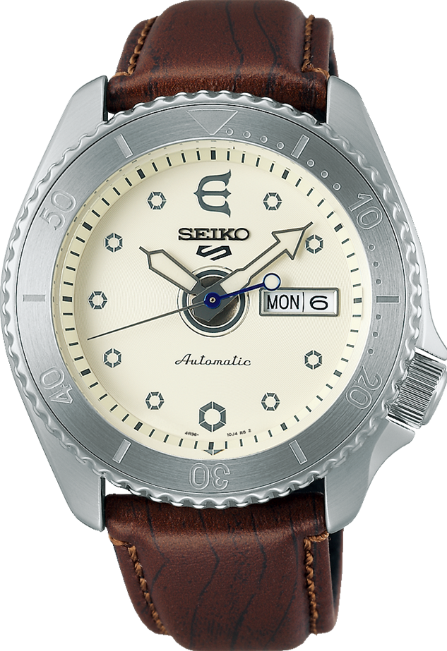 萬年鐘錶 - SEIKO  5 Sports  埃維森滑板聯名限量機械錶 SRPF93K1 / 4R36-11F0J  錶徑42.5MM