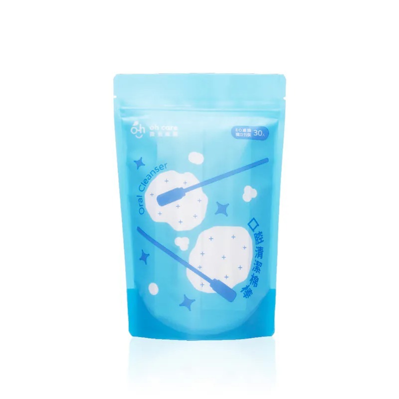 【新裝升級】oh care 歐克威爾 口腔清潔棉棒, 30入/袋