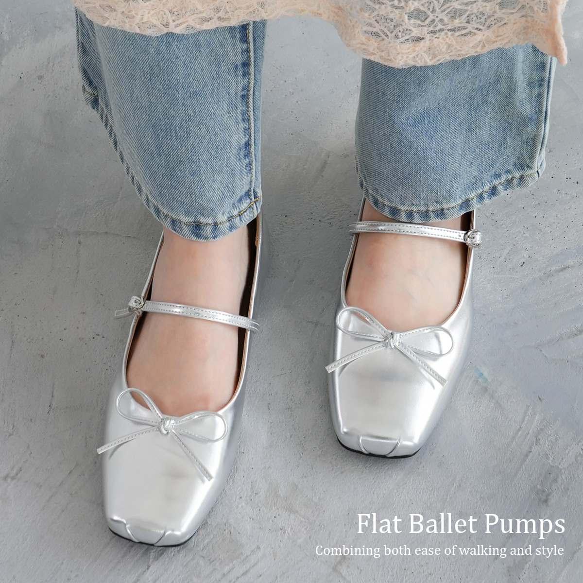 浪漫芭蕾 方頭蝴蝶結瑪莉珍鞋【SY025】