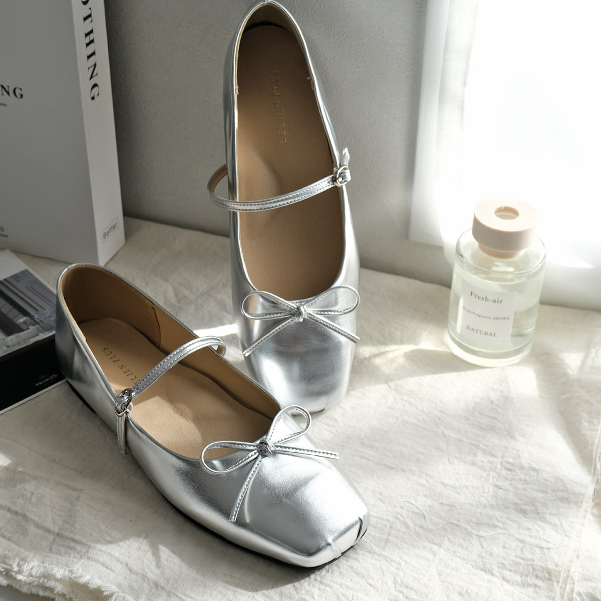 浪漫芭蕾 方頭蝴蝶結瑪莉珍鞋【SY025】