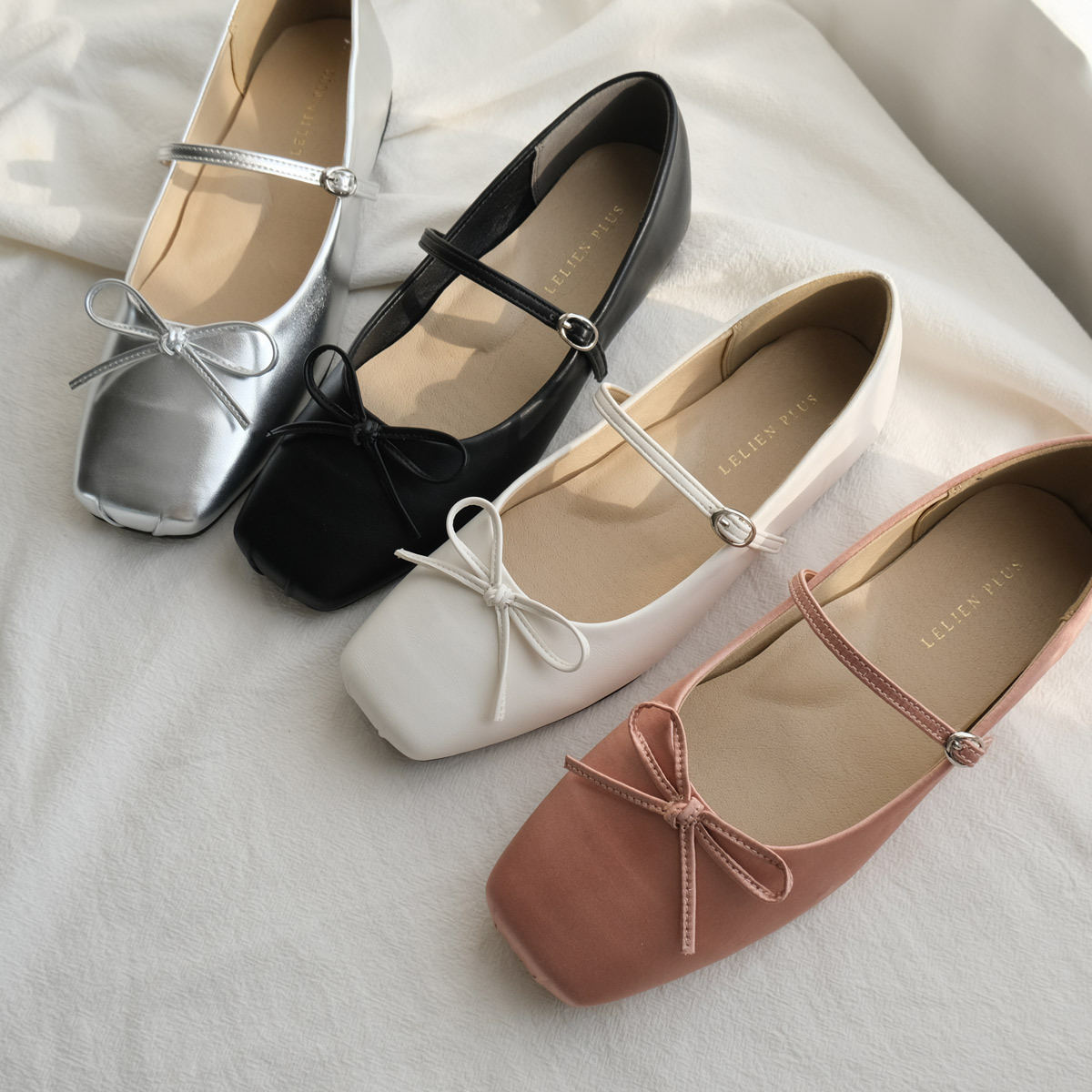 浪漫芭蕾 方頭蝴蝶結瑪莉珍鞋【SY025】