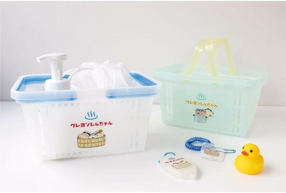 【現貨】蠟筆小新 收納 提籃 半透明 不理不理 肥嘟嘟左衛門 手提籃 置物籃