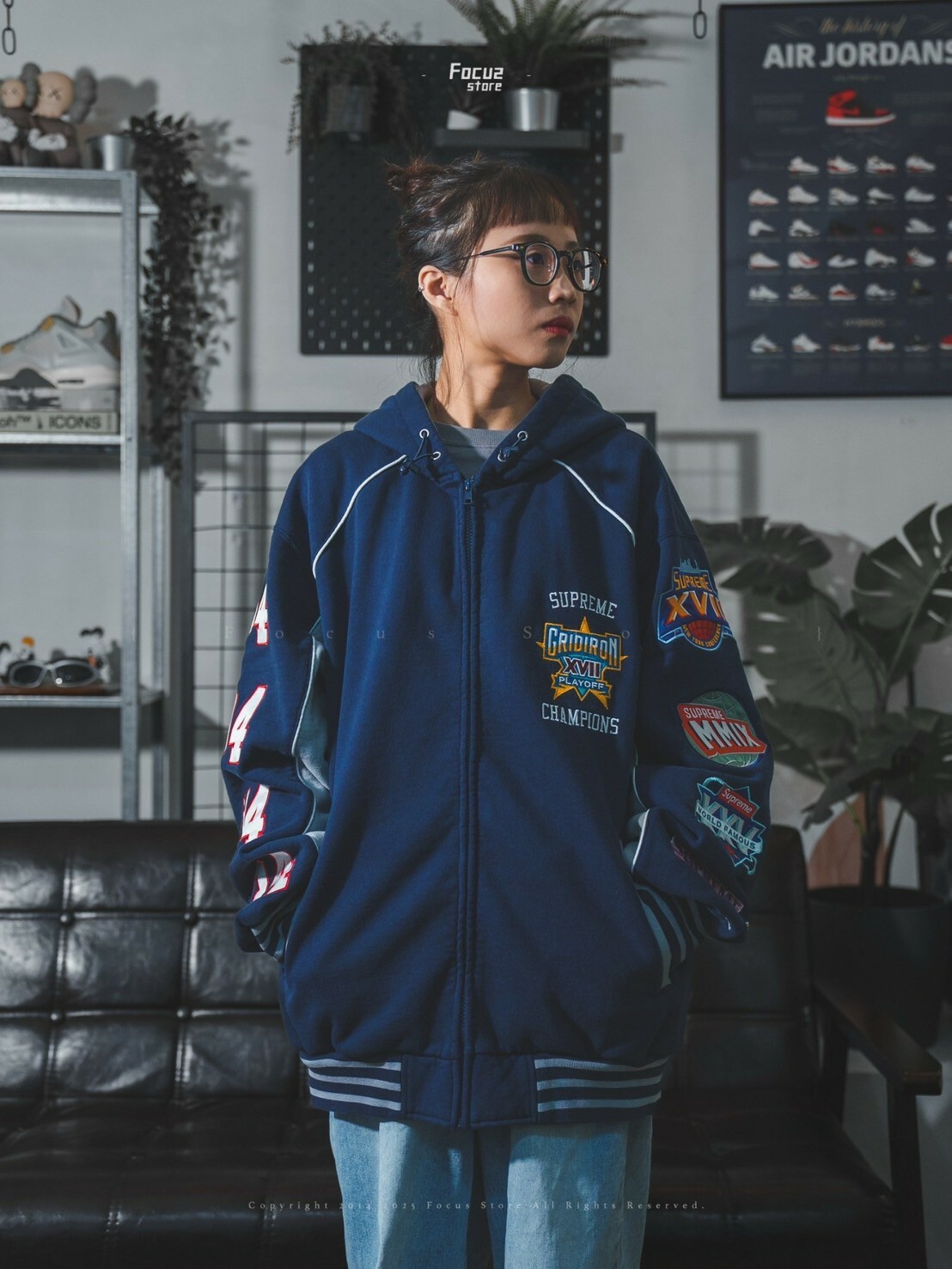 【Focus Store】預購 Supreme SS25 Week1 Playoffs Zip Up Hooded Sweatshirt 連帽拉鏈衛衣 三色