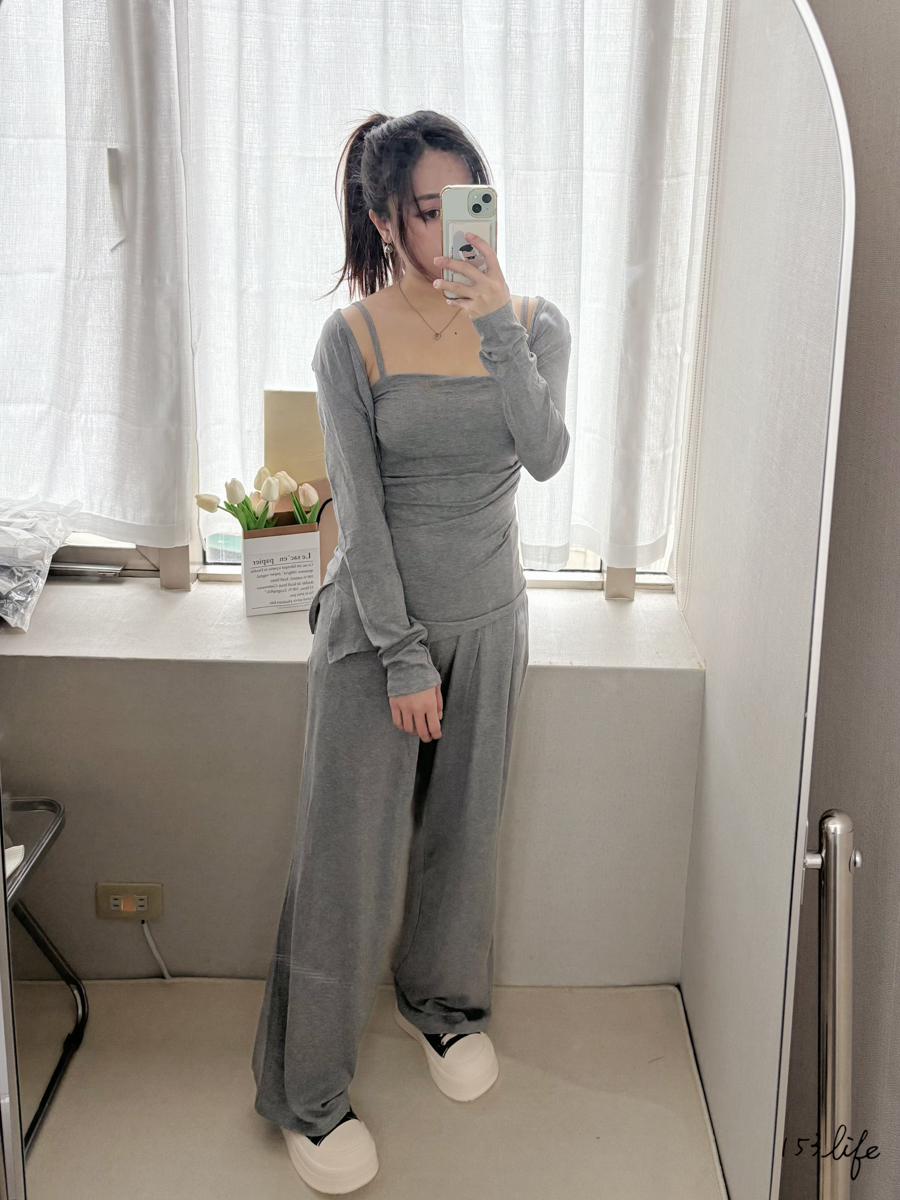 |現貨|俐落甜辣長腿姊姊3件組套裝(2色)