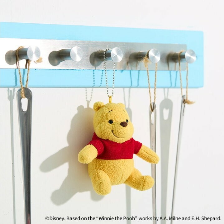 【現貨】迪士尼 小熊維尼 微笑維尼珠鍊吊飾 掛件 Story系列