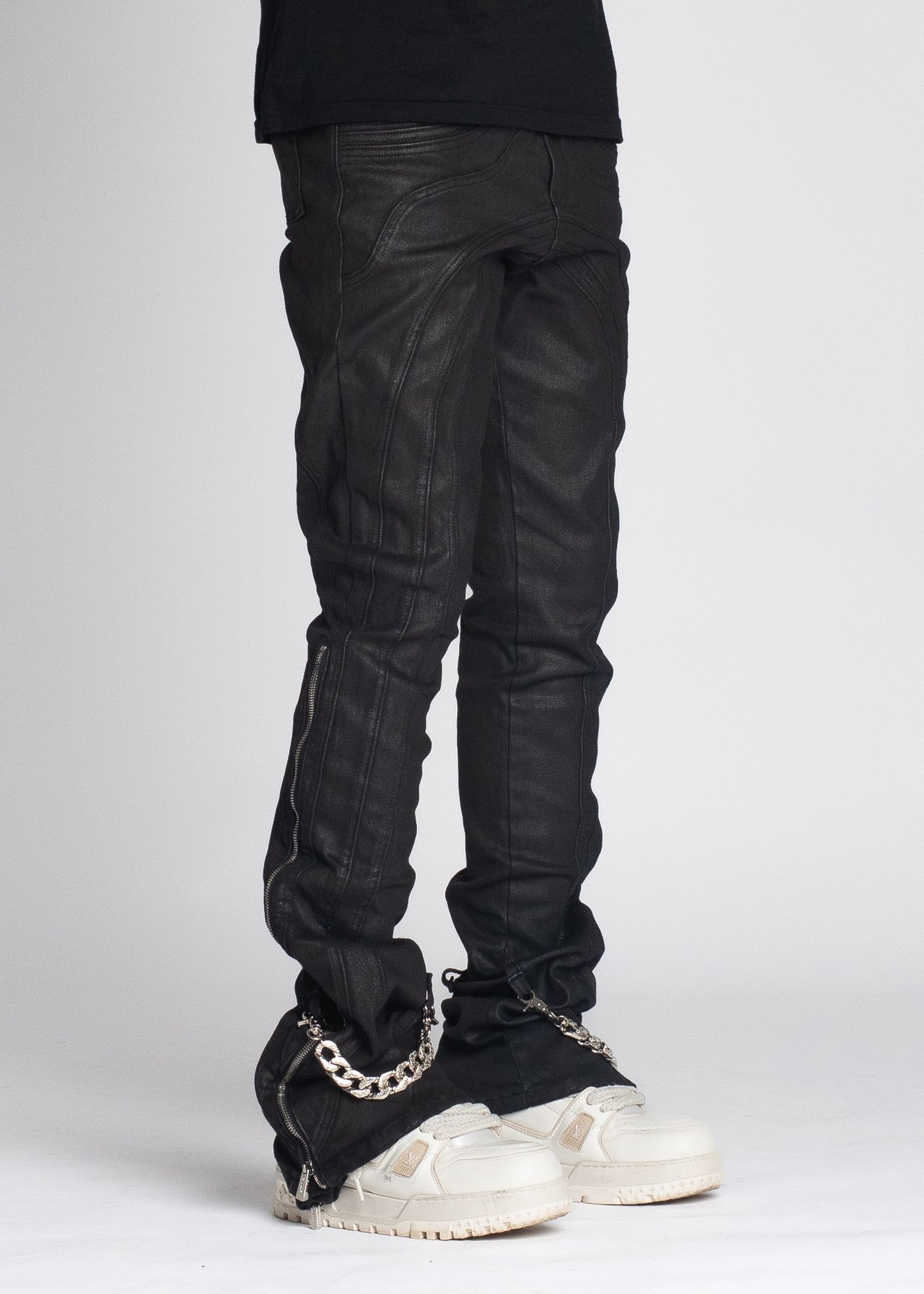 GUAPI / Waxed Chain Denim - Obsidian BlackObsidian Blac