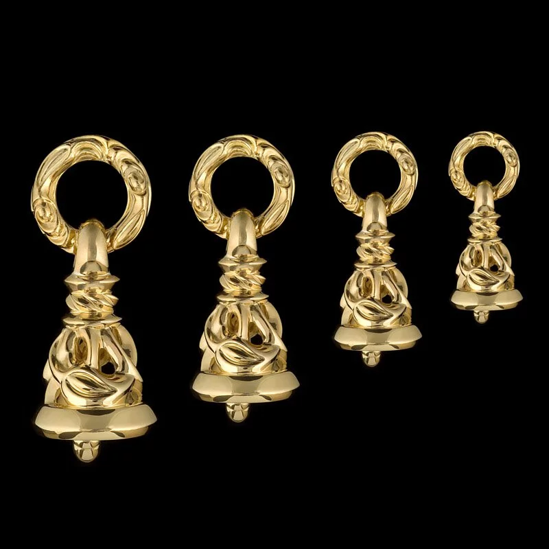 18K Yellow Gold Crane Bell