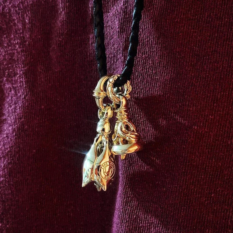 18K Yellow Gold Crane Bell