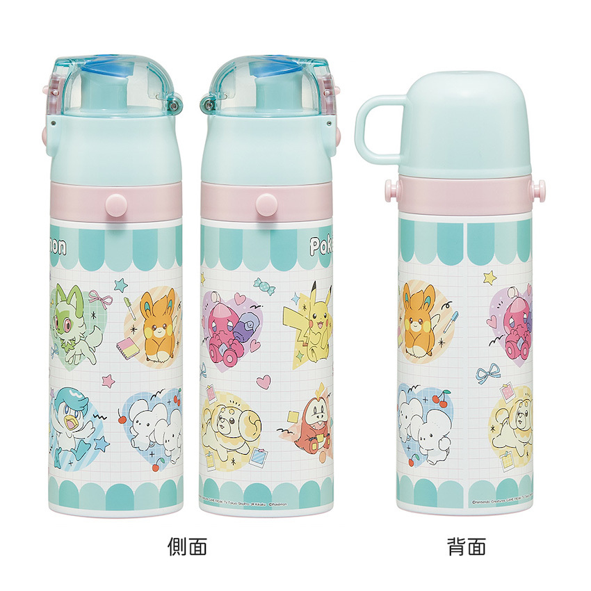 日本 2025 新版 Skater 超軽量 2WAY 保溫保冷直飲水壺 - Pokemon