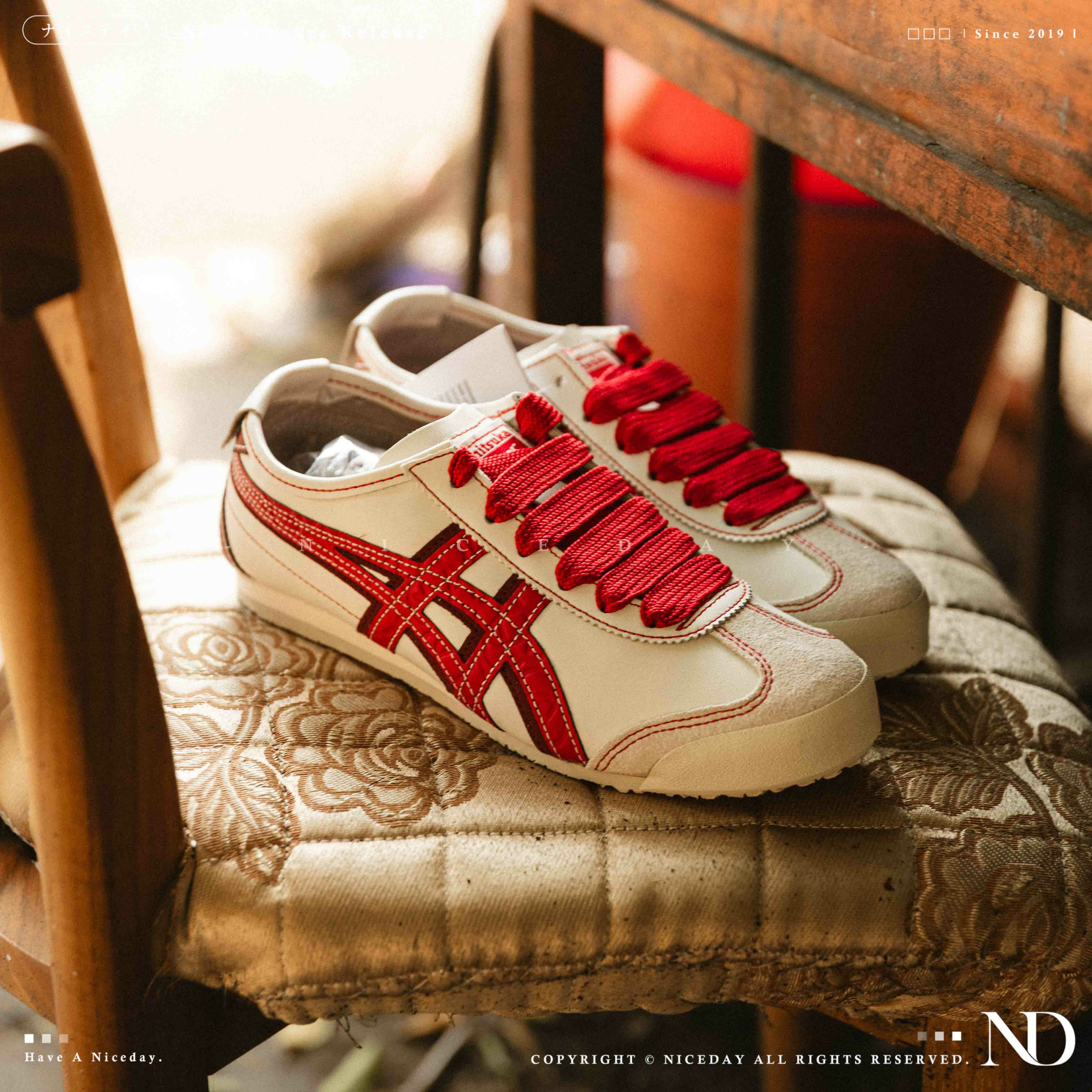 NICEDAY 代購 Onitsuka Tiger 鬼塚虎 MEXICO 66 蛇年 紅色 紀念款 米白 1183C391-100