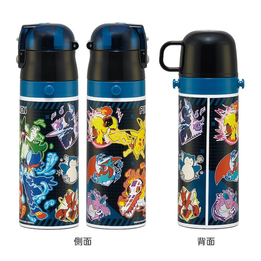 日本 2025 新版 Skater 超軽量 2WAY 保溫保冷直飲水壺 - Pokemon