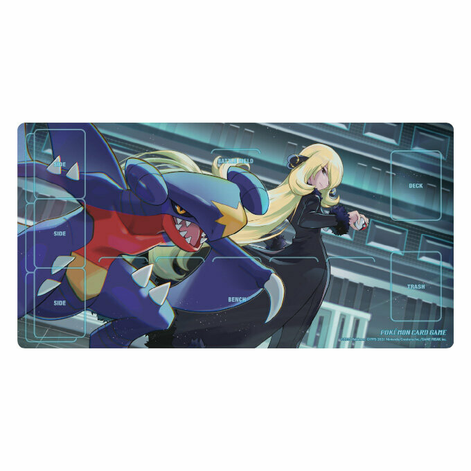 Pokemon Card Game 卡墊 竹蘭&烈咬陸鯊 Ver.2 シロナ＆ガブリアス Ver.2