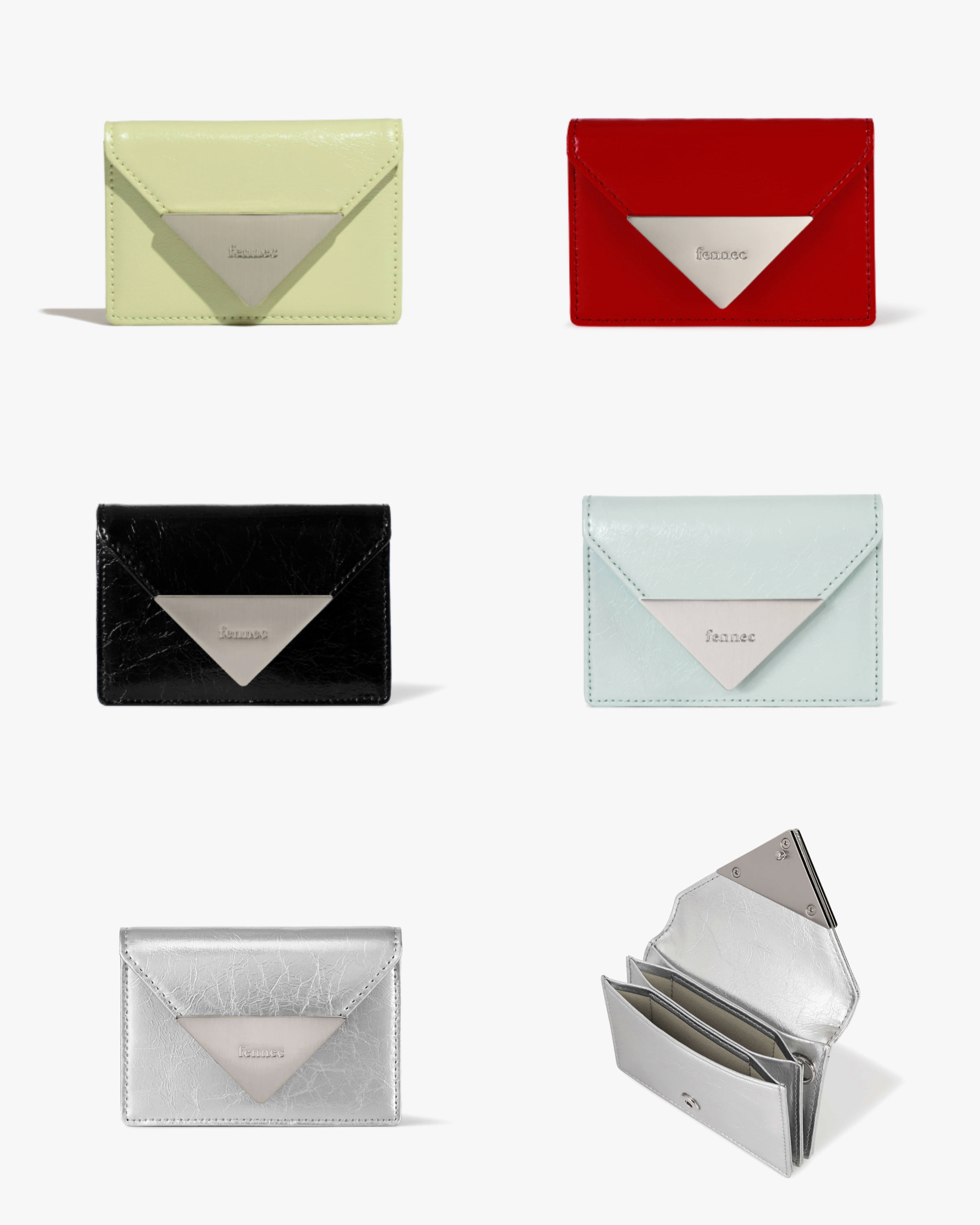 ●Fennec● CRINKLE TRIANGLE ACCORDION POCKET OLIVE FM1PK08O CRINKLE TRIANGLE ACCORDION POCKET - OLIVE - Fennec