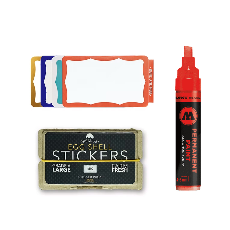 Eggshell Bundle - Mix & PP Marker 4-8mm