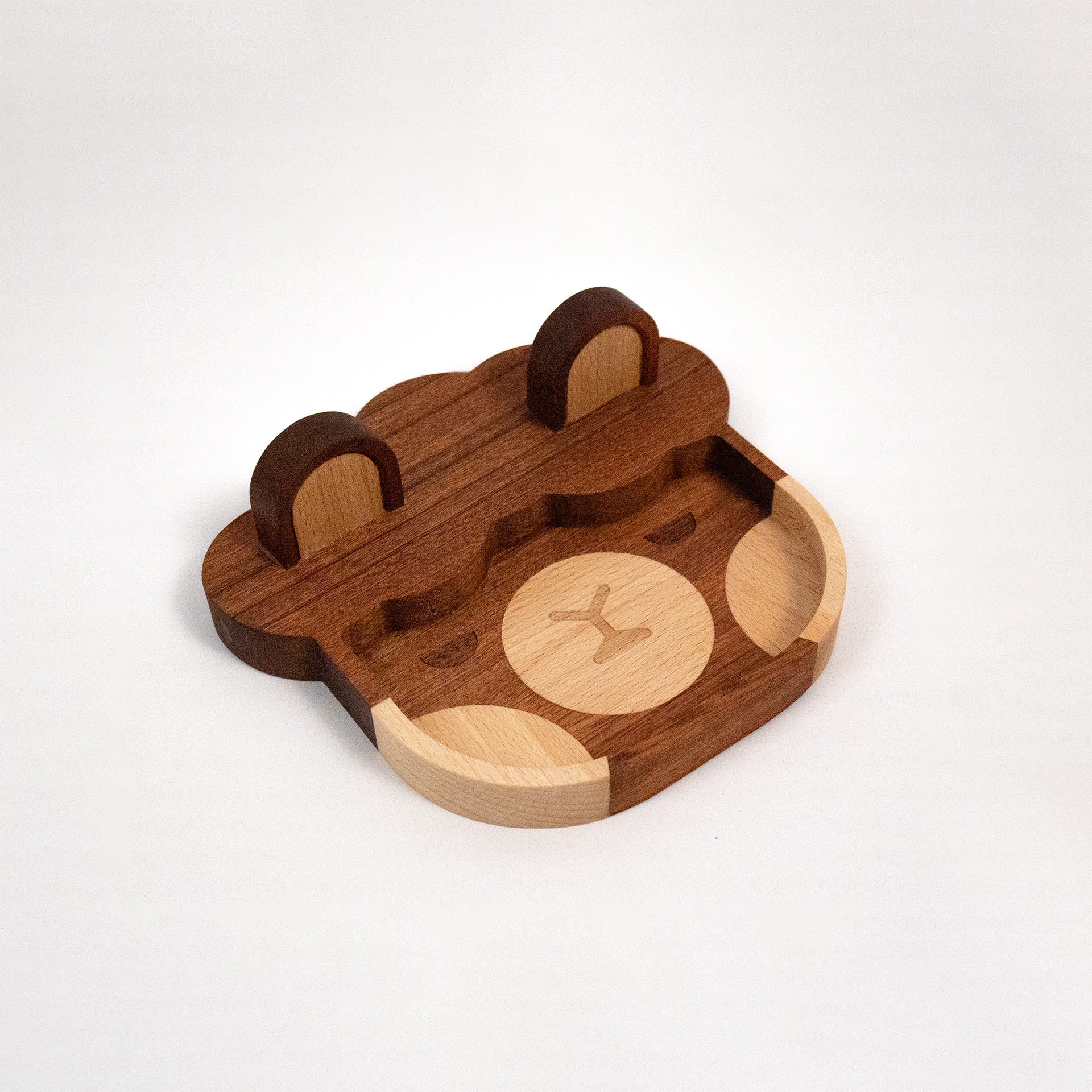 羊駝木質收納盤