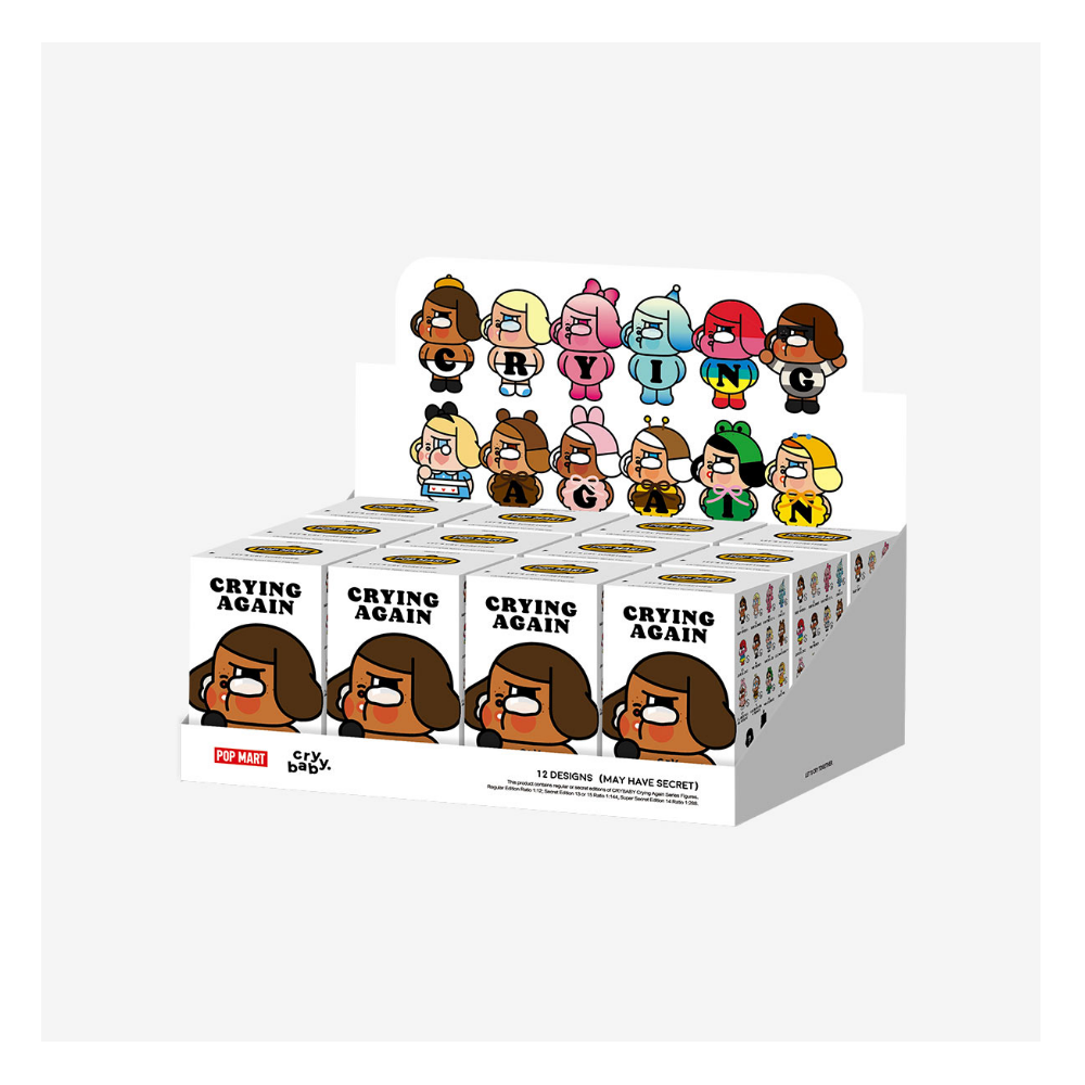 POP MART CRYBABY Crying Again Series Figures 盲盒
