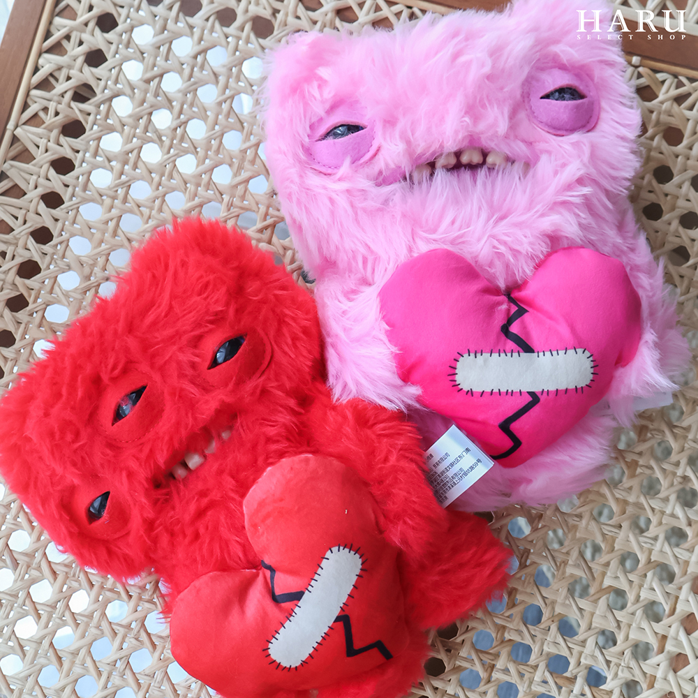 FUGGLER 牙齒怪 放克牙寶 愛心怪獸 醜萌 毛毛 毛怪 鑰匙圈 公仔 玩偶