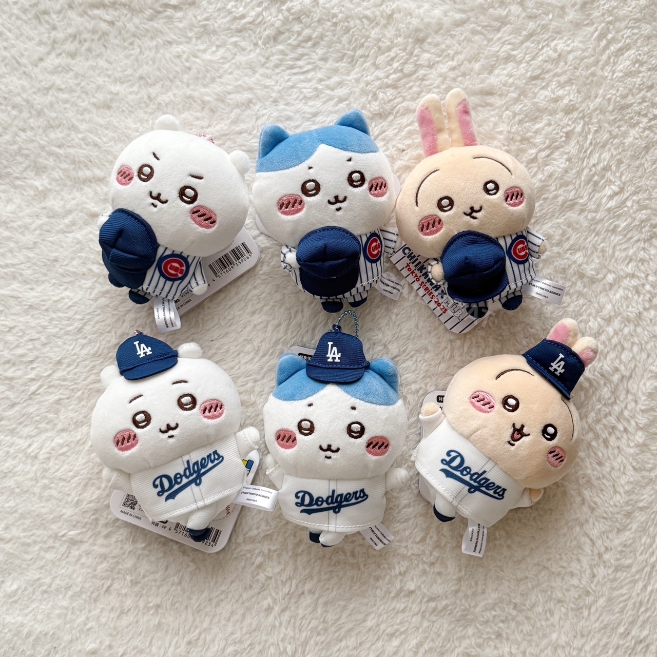 #現貨供應 吉伊卡哇 MLB 棒球系列 吊飾 小熊 道奇