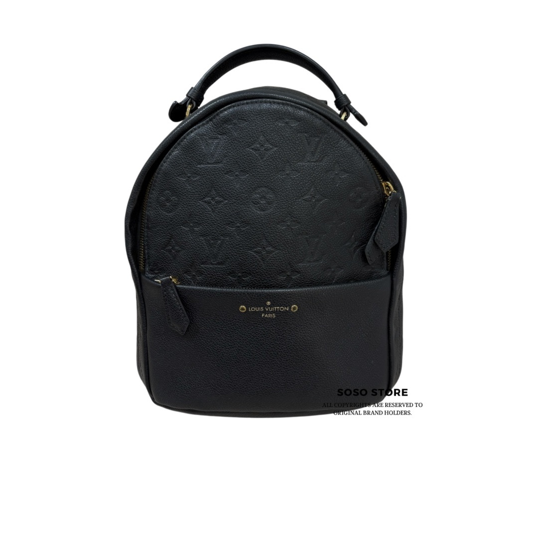 LV  Monogram Empreinte Sorbonne Backpack - Black / Ghw