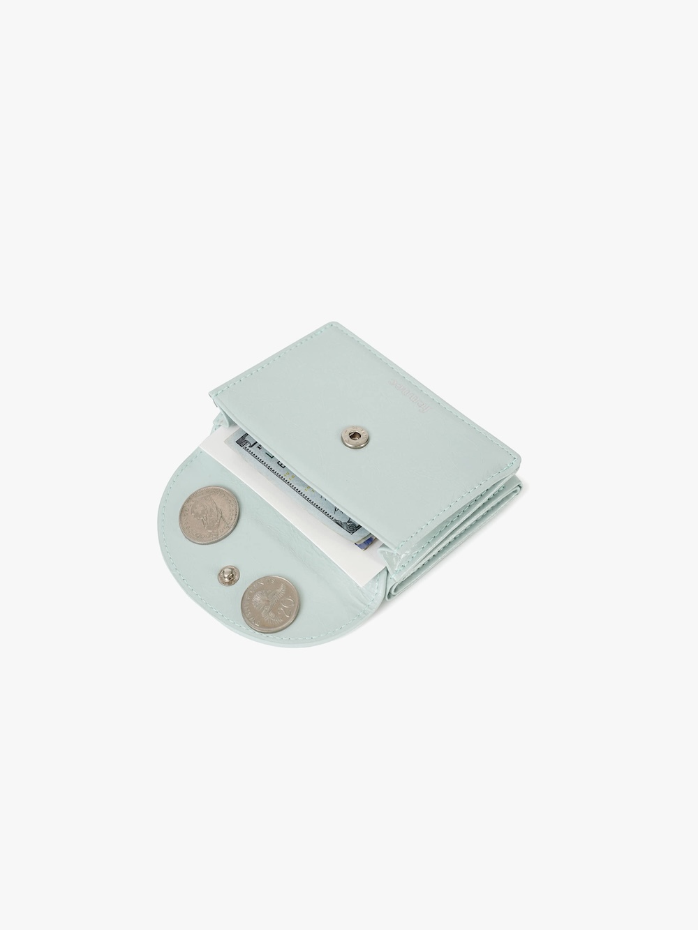 FENNEC) CRINKLE HALFMOON MINI WALLET | 5color