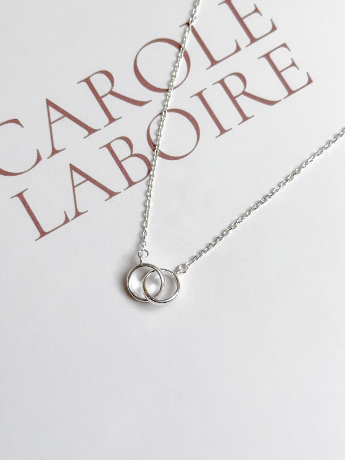 環環相扣|簡約雙環純銀項鍊