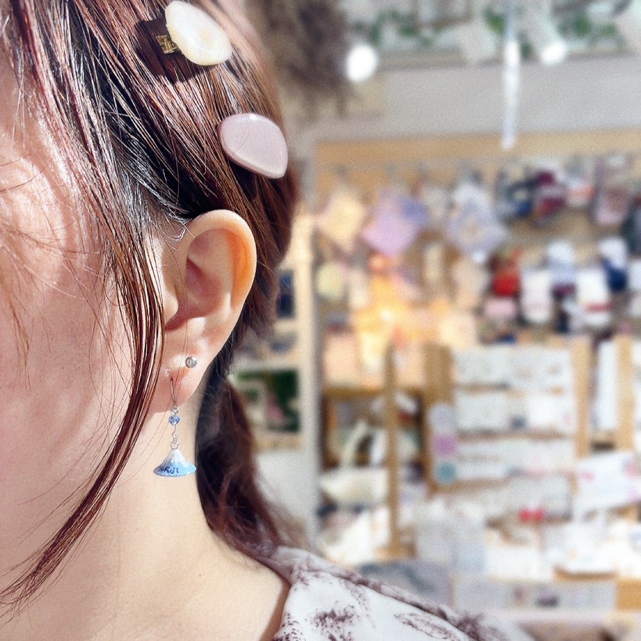 富士山耳環/頸鏈