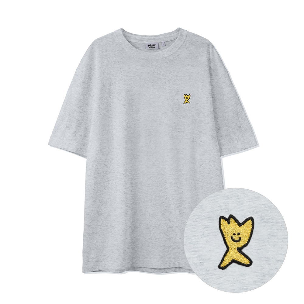 【WACKY WILLY】Graphic Kiki Wappen Short Sleeve TShirt R6498 WACKY WILLY Kiki Double Wappen Short Sleeve T-shirt