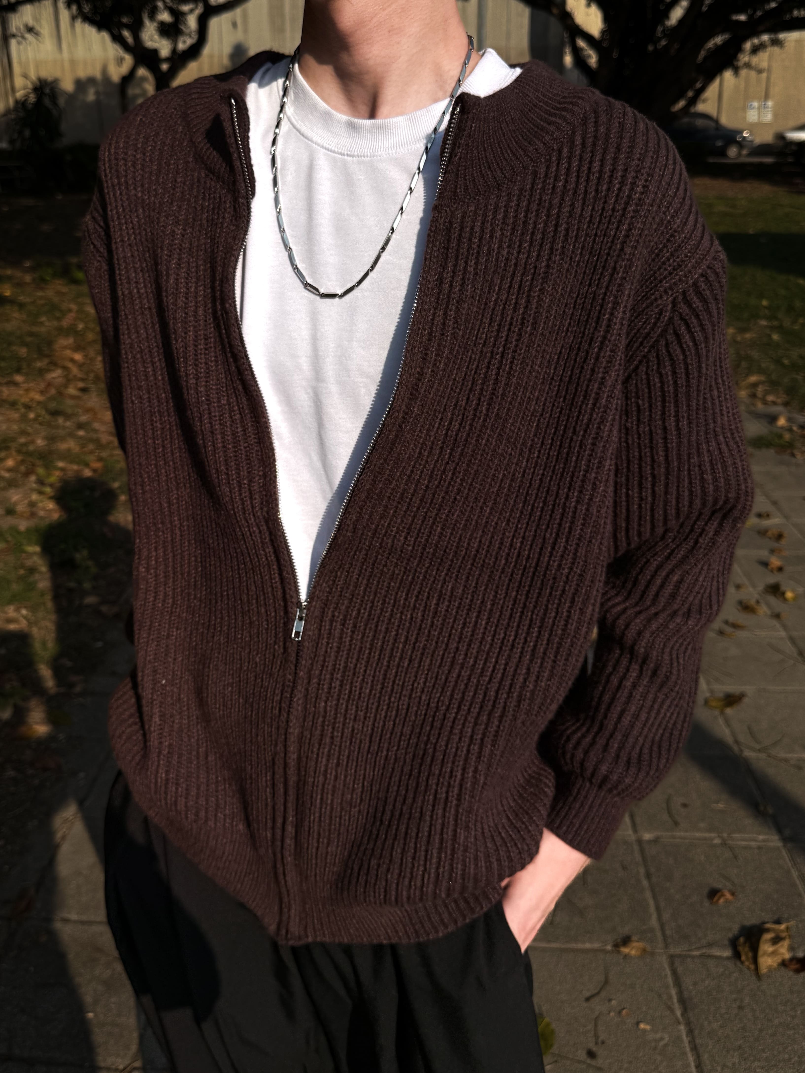 (售完不補) 韓系簡約針織衫外套