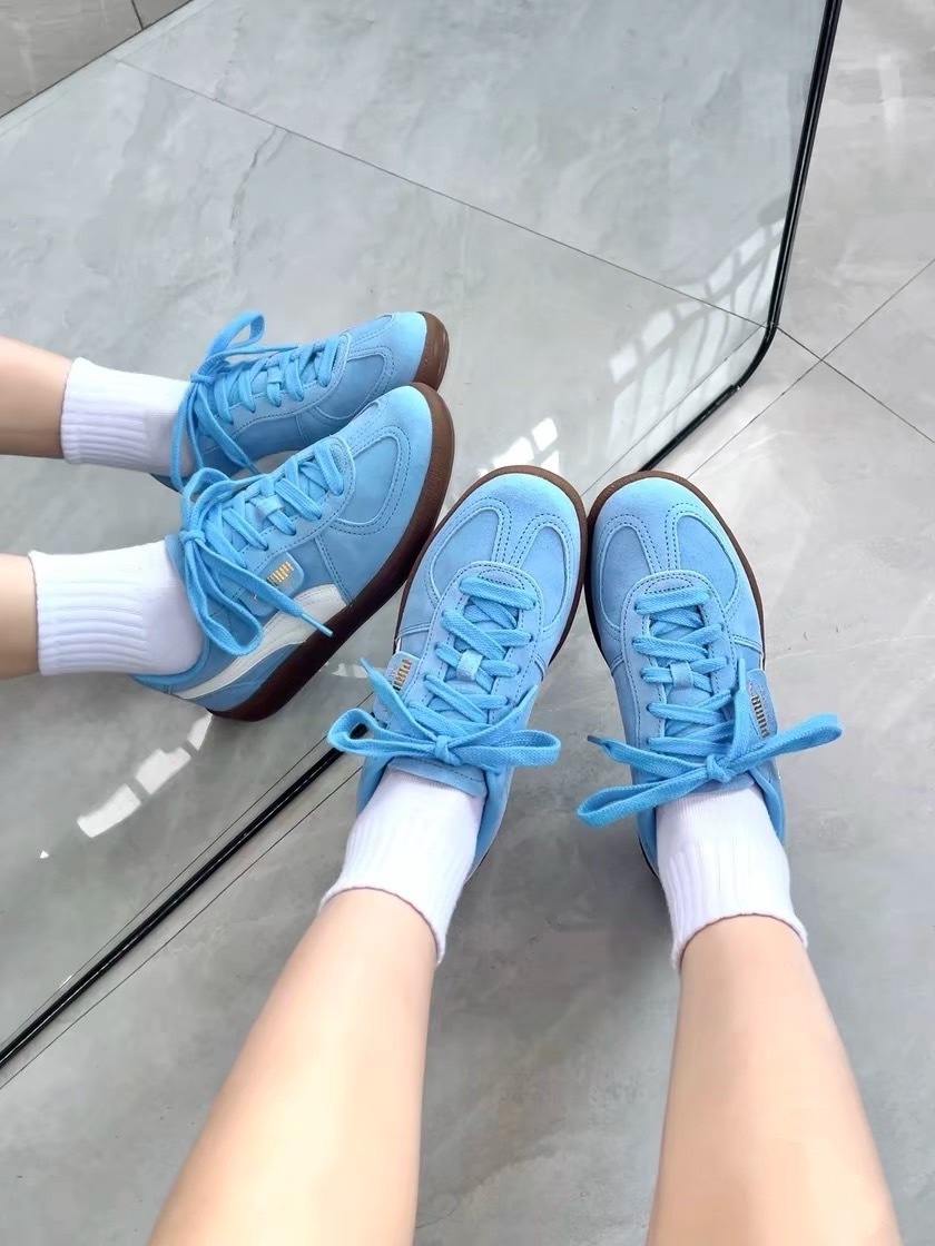 PUMA PALERMO 水藍 寶藍 淺藍 藍 麂皮 運動鞋 女鞋 396463-44