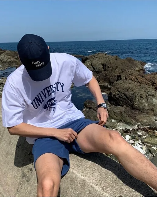 大學風寬鬆短袖T恤