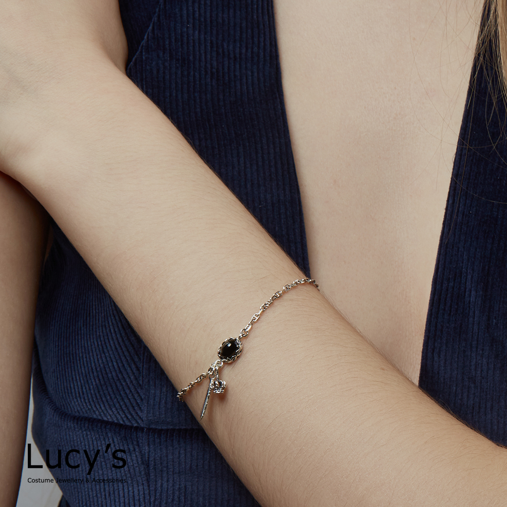 925純銀 星羽榮耀 硫化手鍊 (120765)