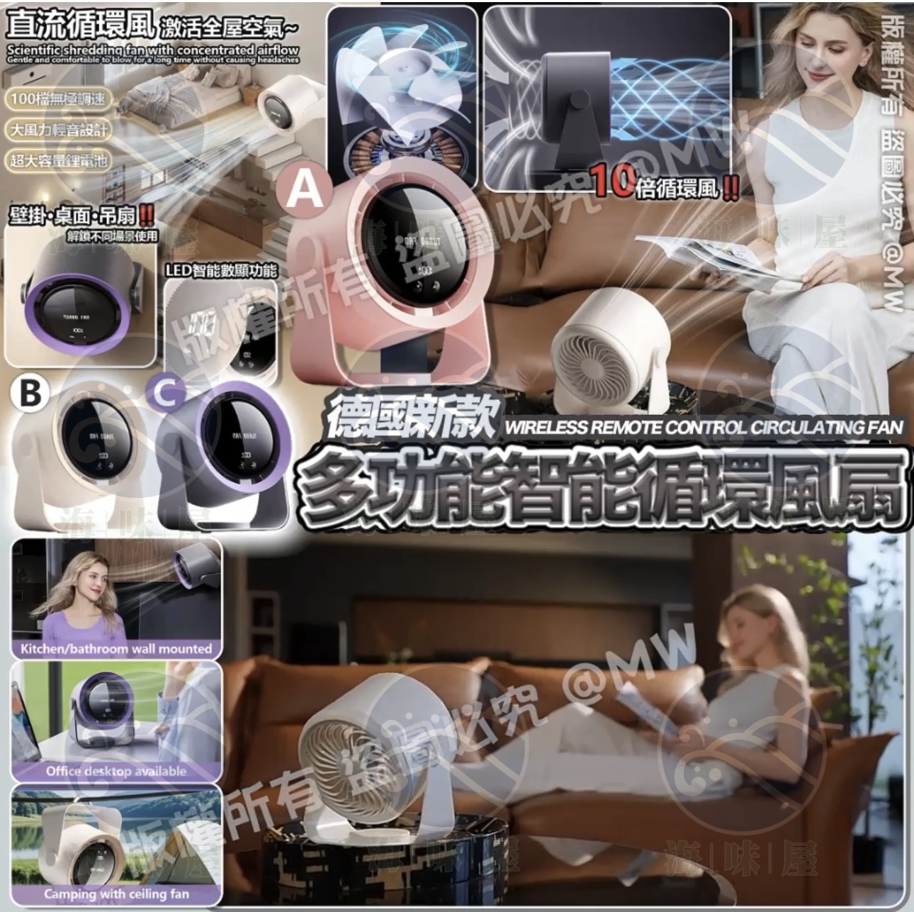 德國新款多功能智能循環風扇