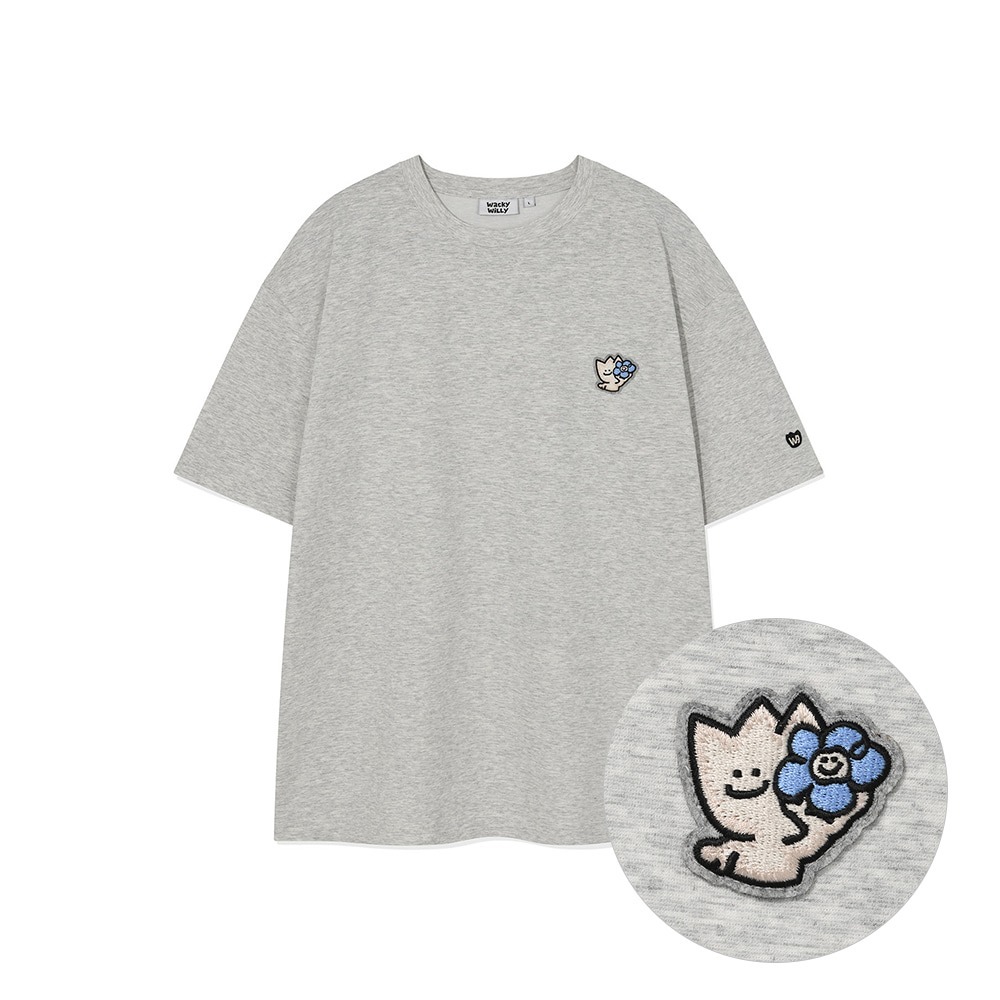 WACKY WILLY Kiki Double Wappen Short Sleeve T-shirt