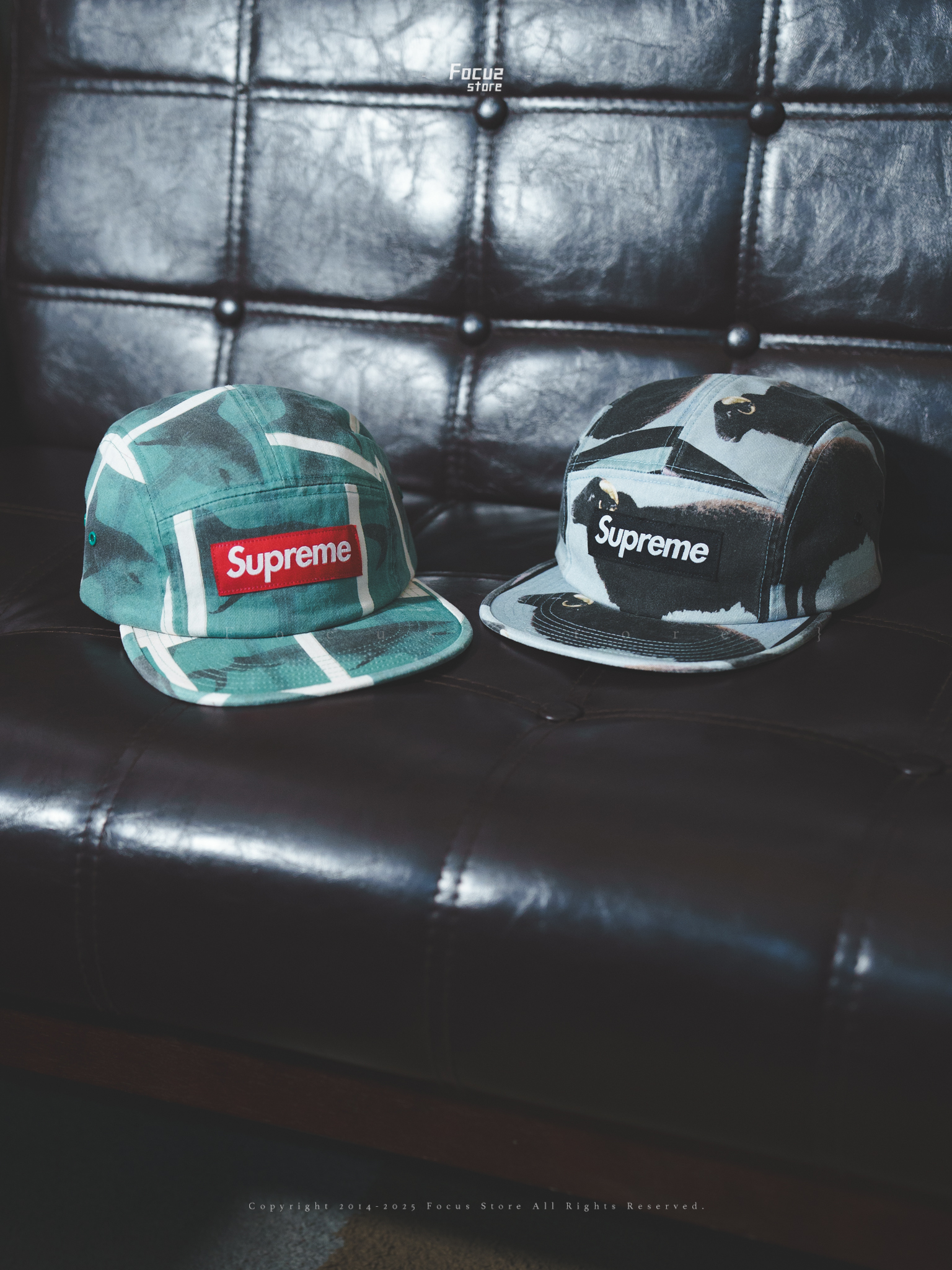 【Focus Store】預購 Damien Hirst x Supreme SS25 Week1 Camp Cap 五分割帽 兩色