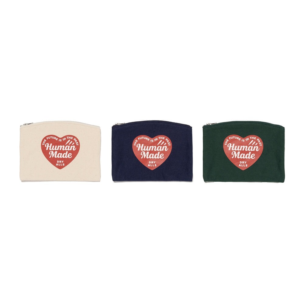 2025SS HUMAN MADE BANK POUCH 愛心 手拿包 資料夾 收納袋 3色 現貨 HM29GD031