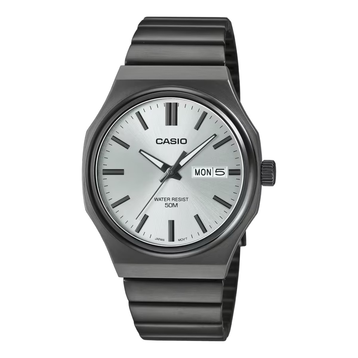 Casio MTP-E735B-7AV 37.5mm 槍灰色 不鏽鋼 石英錶