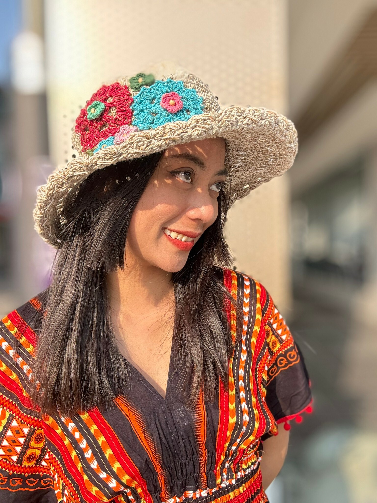 尼泊爾編織帽 / 花叢