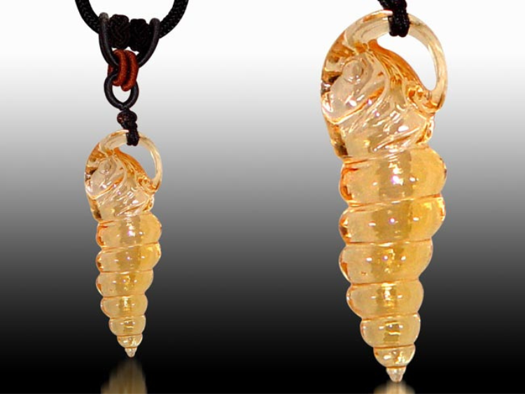 鹿港窯水晶琉璃｜襁褓項鍊 溫暖守護幸福安康開運納福