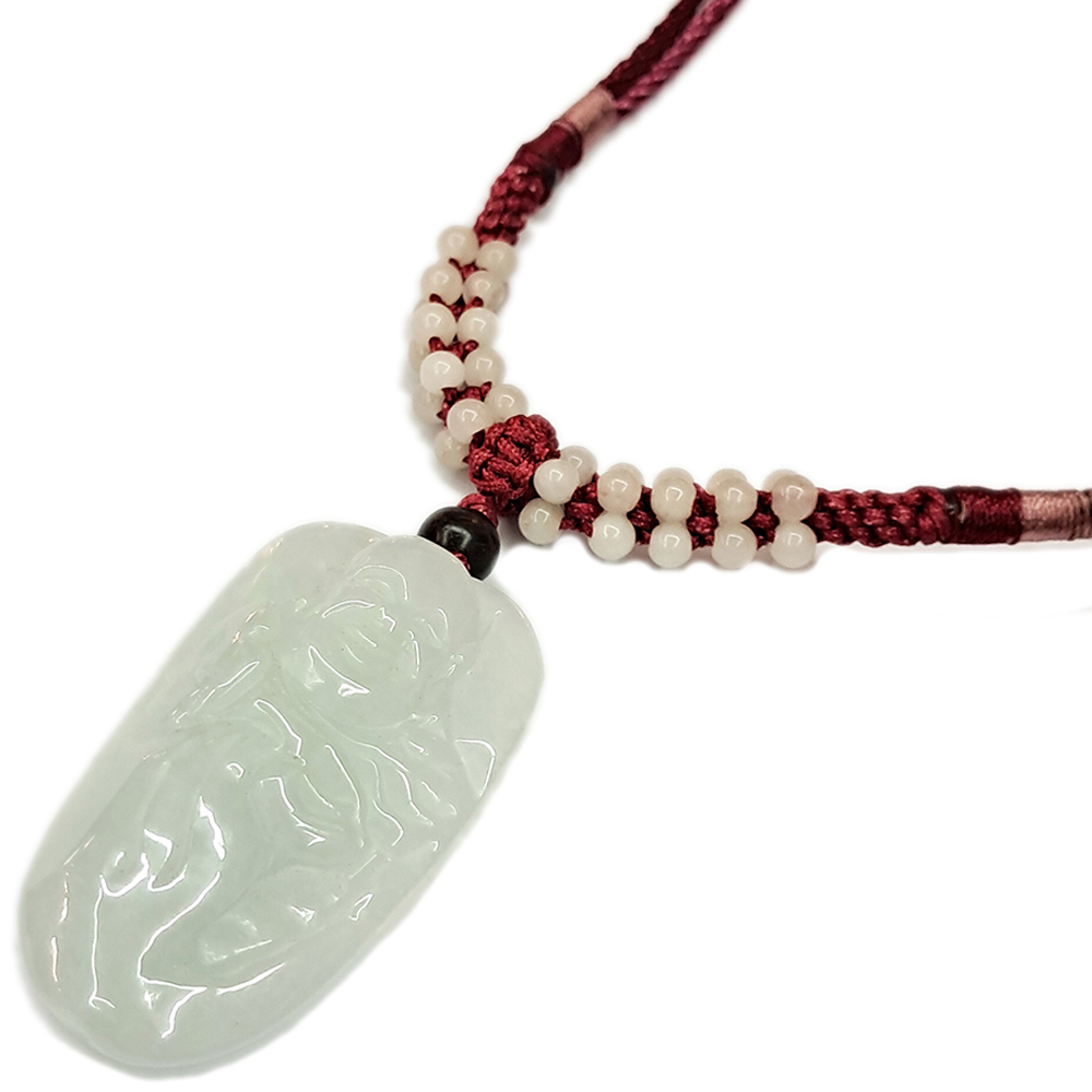 彌勒佛玉珮中國結項鍊【十方】137063