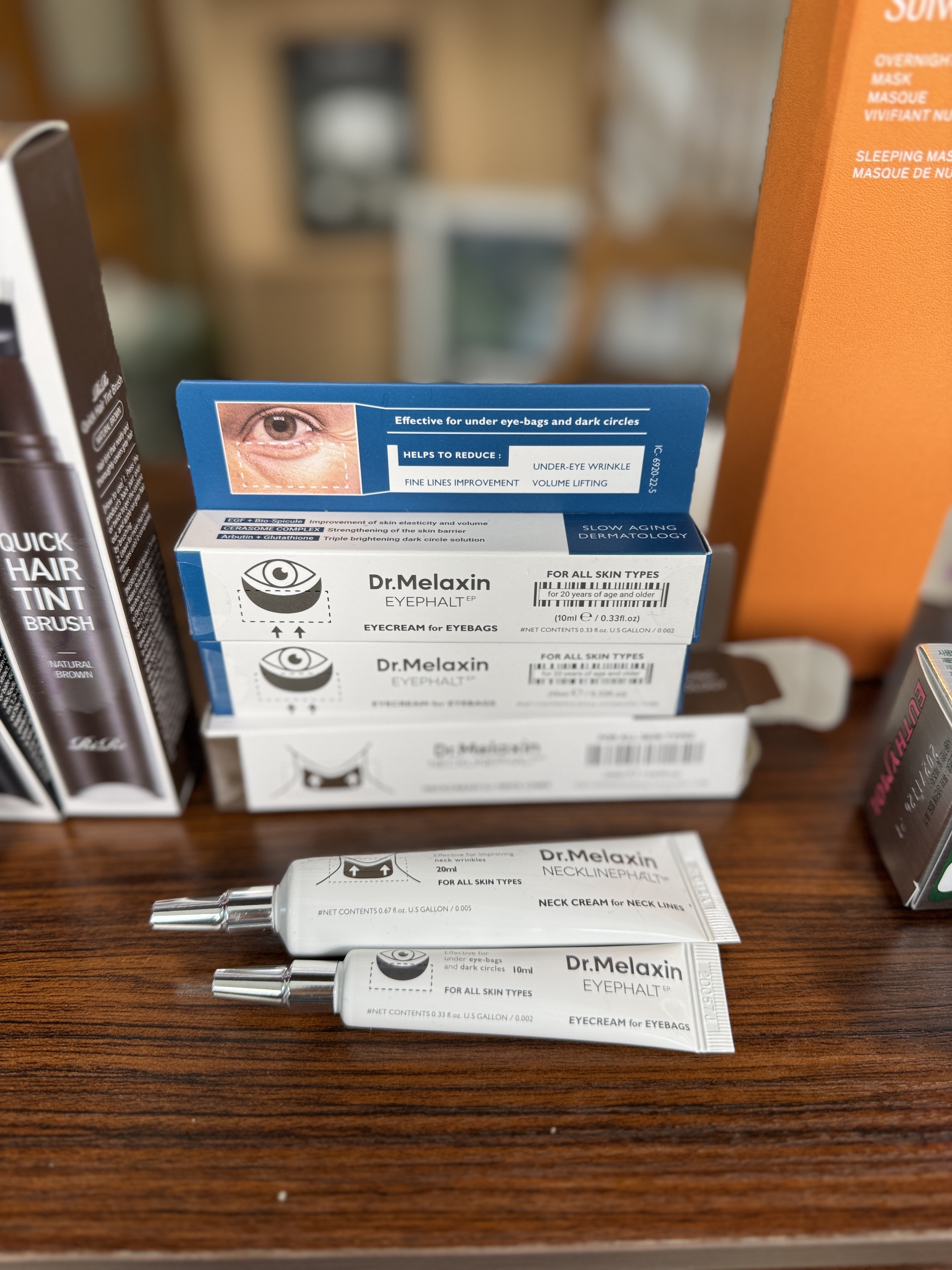 Dr.MELAXIN：緊緻頸霜20ml/眼袋 Eyephalt 隱形霜10ml 【自由揀3支，平均$220/支】