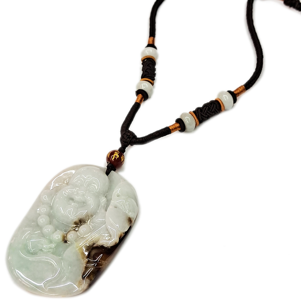 福氣彌勒佛{春帶紫黃翡}項鍊【十方】136941